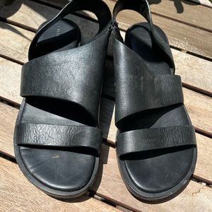 All Saints strappy black sandals